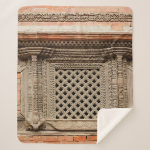 Ancient window in Nasal Chowk Courtyard of Hanuman Sherpadecke