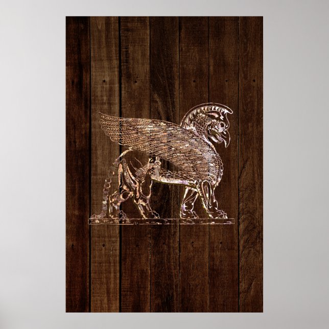Ancient Winged Lion Poster (Vorne)