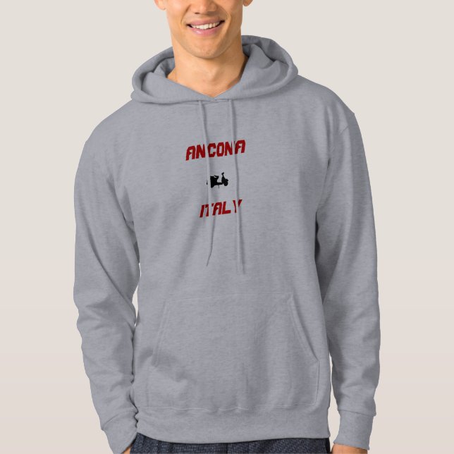Ancona, Italien Scooter Hoodie (Vorderseite)
