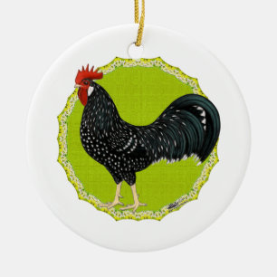 Ancona Rooster Keramik Ornament