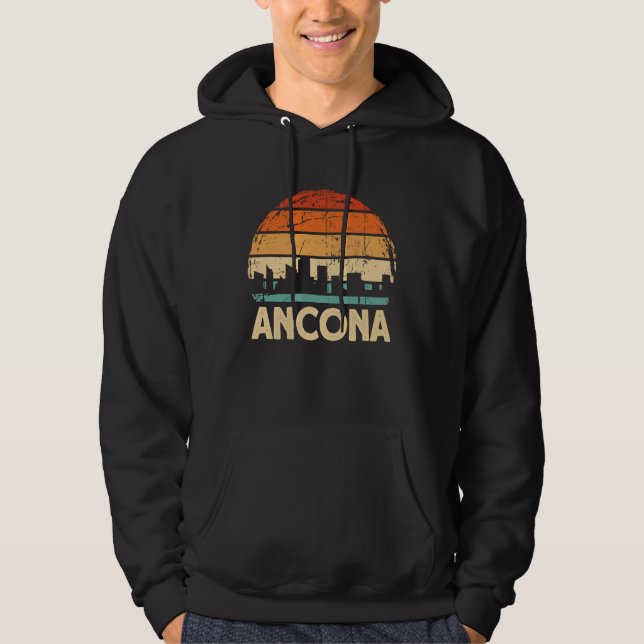 Ancona Skyline Hoodie (Vorderseite)