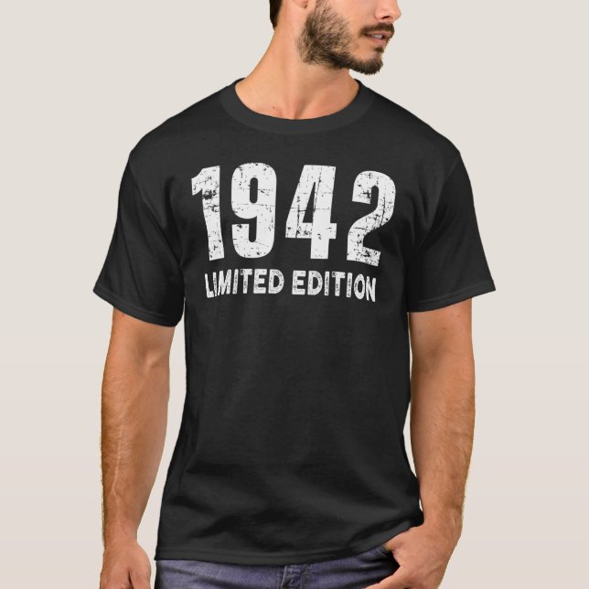 and Born in 1942 T-Shirt (Vorderseite)