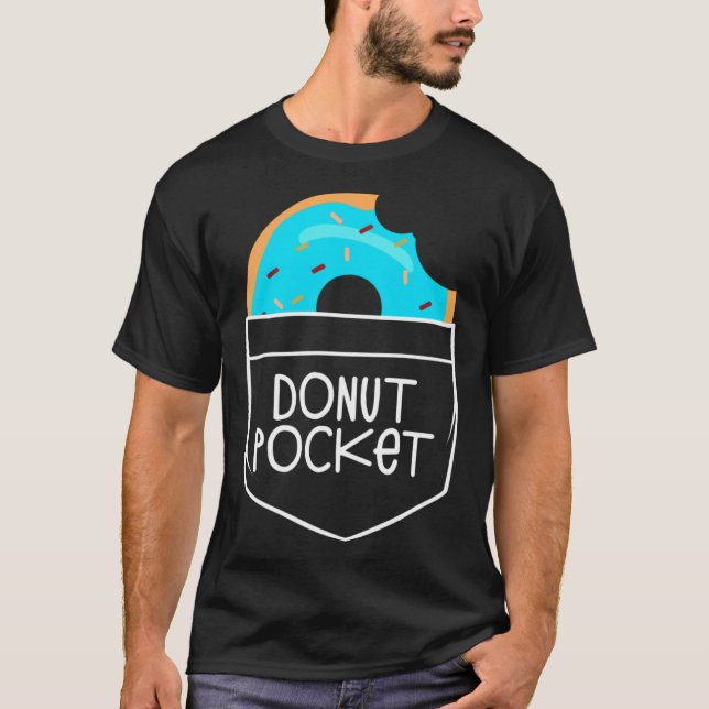 And Cute Lime Bitten Donut Pocket Doughnut T-Shirt (Vorderseite)
