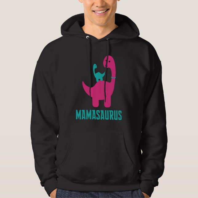 and Cute of  Grandmasaurus Dino Dinosaurs Themed Hoodie (Vorderseite)