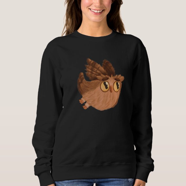 And Cute Papa Owl Sweatshirt (Vorderseite)