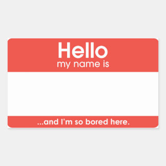 … and I'm gesund bored here. | sticker