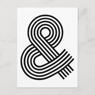 & and Sign Ampersand Logogramm Symbol Symbol Kürze Postkarte
