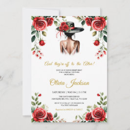 And They’re Off to the Altar! Derby Theme  Einladung