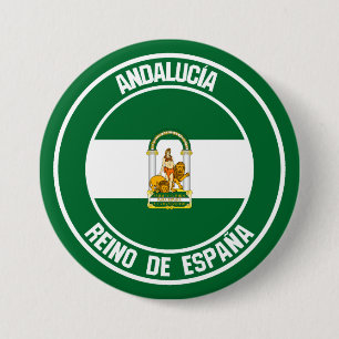 Andalucía Round Emblem Button