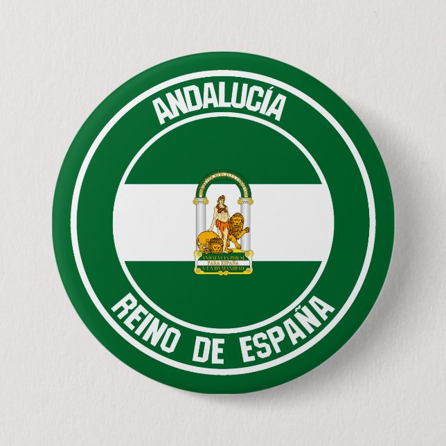 Andalucía Round Emblem Button (Vorderseite)