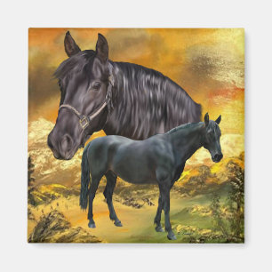 Andalusian Pferd Druck Magnet