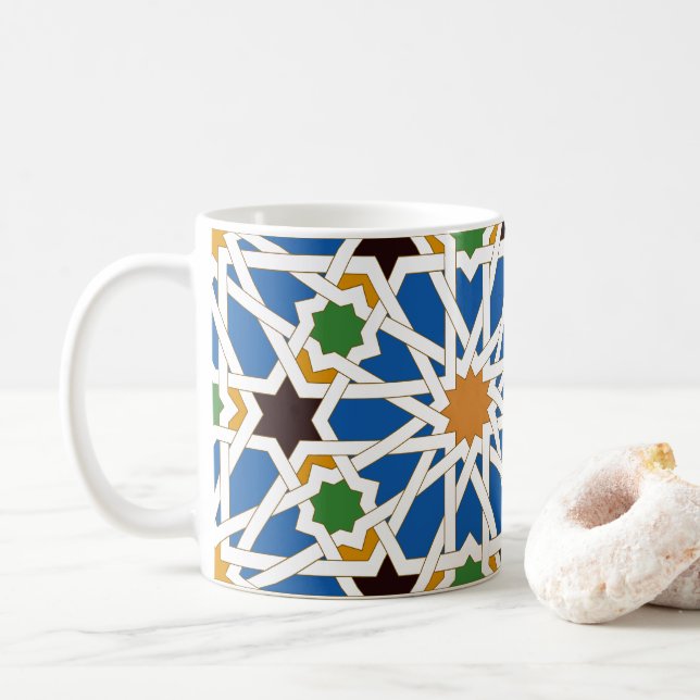 Andalusian Tiles 10 (Real Alcazar, Seville) Kaffeetasse (Mit Donut)