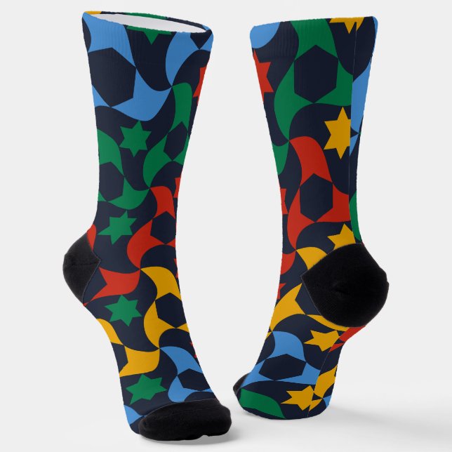 Andalusian Tiles 12 (Alhambra Palace, Granada) Socken (Gewinkelt)