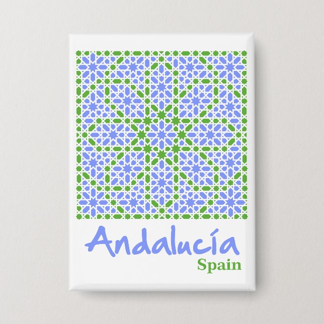 Andalusian Tiles 7 Button (Vorderseite)