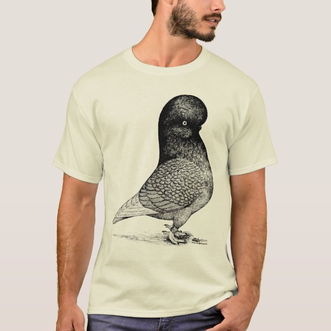 Andalusian Tumbler Pigeon T-Shirt (Vorderseite)