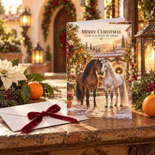 Andalusianisches Pferde-Weihnachten Karte