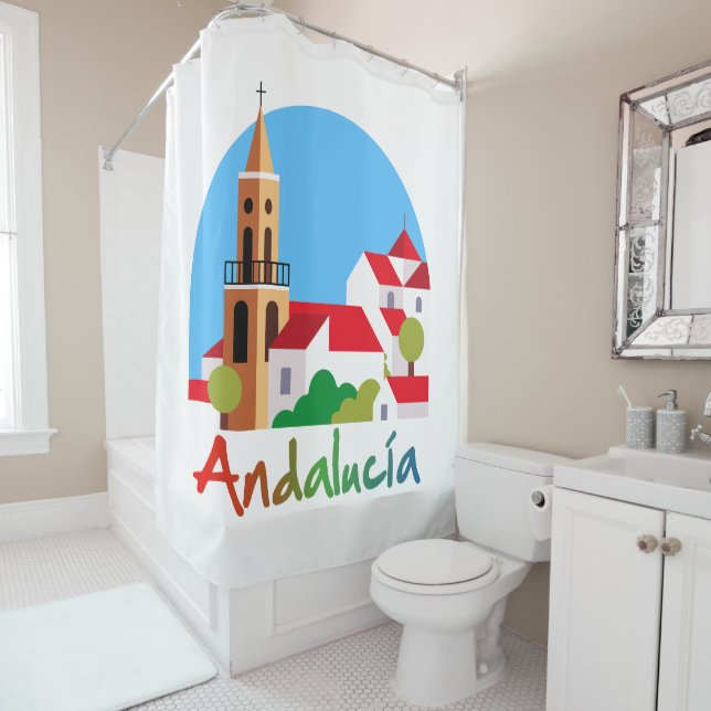 Andalusien 1 duschvorhang (Beispiel)