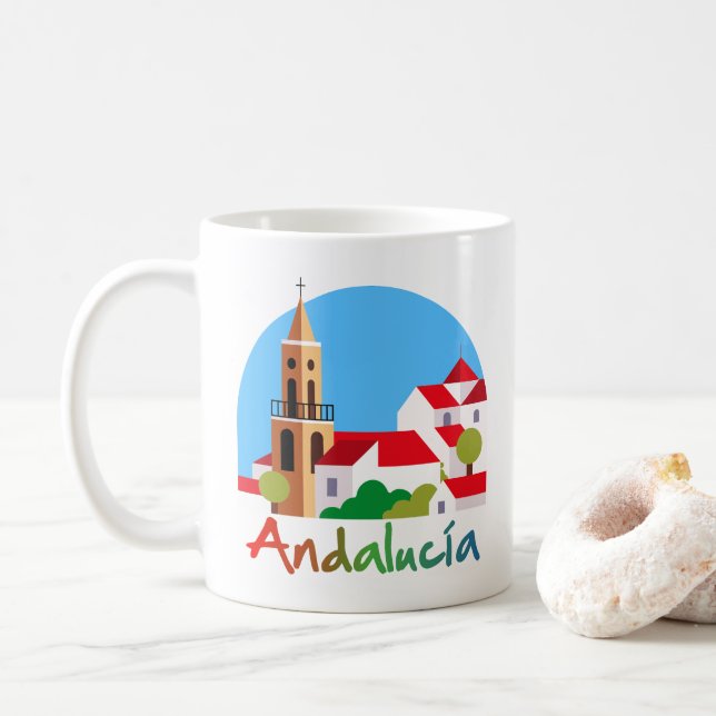 Andalusien 1 kaffeetasse (Mit Donut)