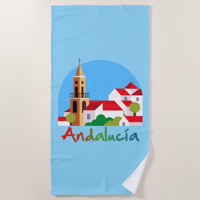 Andalusien 1 strandtuch (Vorderseite)