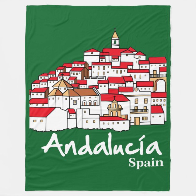 Andalusien 2 fleecedecke (Vorderseite)