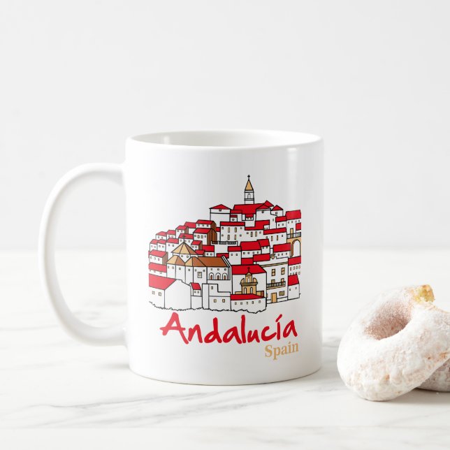 Andalusien 2 kaffeetasse (Mit Donut)