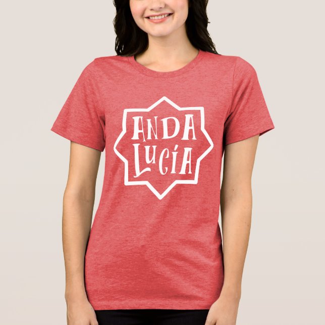 Andalusien 5 Tri-Blend shirt (Vorderseite)