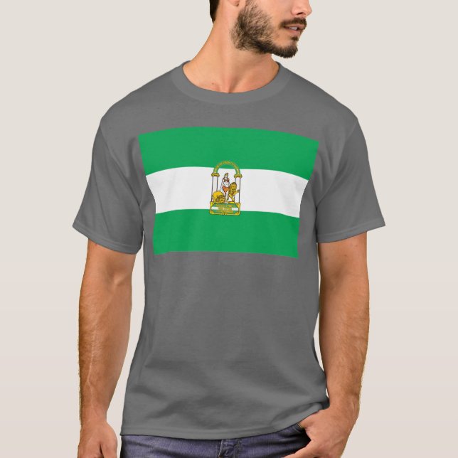 Andalusien-Flaggen-T - Shirt (Vorderseite)