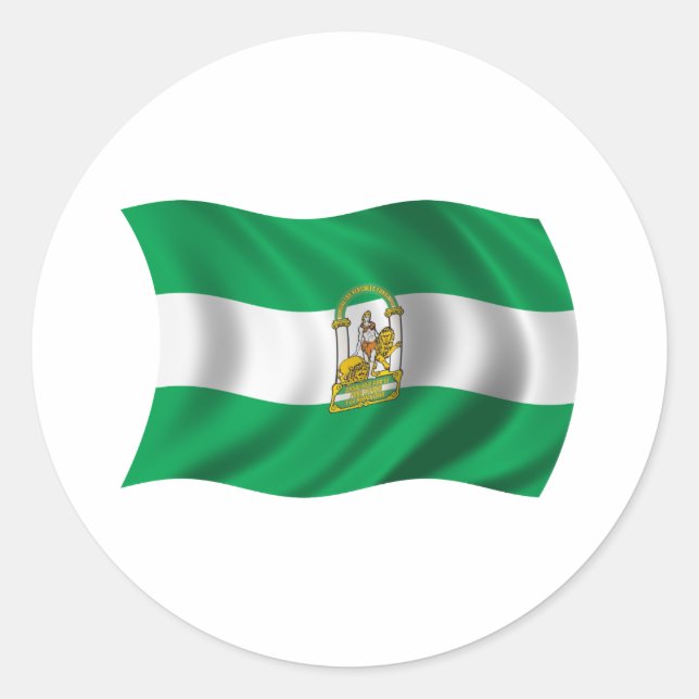 Andalusien Runder Aufkleber (Vorderseite)