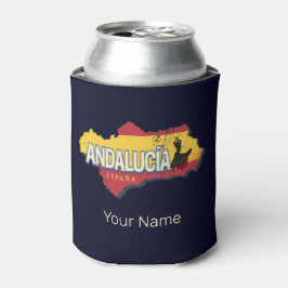 Andalusien Spanien Retro Karte Vintag Flamenco Dosenkühler