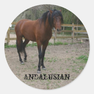 andalusisch runder aufkleber