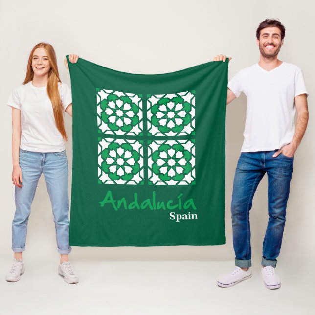 Andalusische Fliesen 2 Fleecedecke (Beispiel)