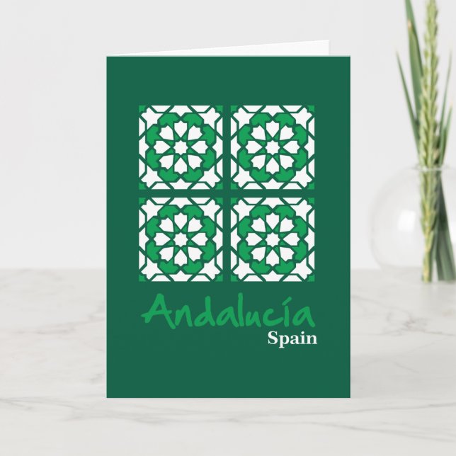 Andalusische Fliesen 2 Karte (Vorderseite)