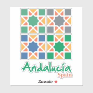 Andalusische Fliesen 4 Aufkleber