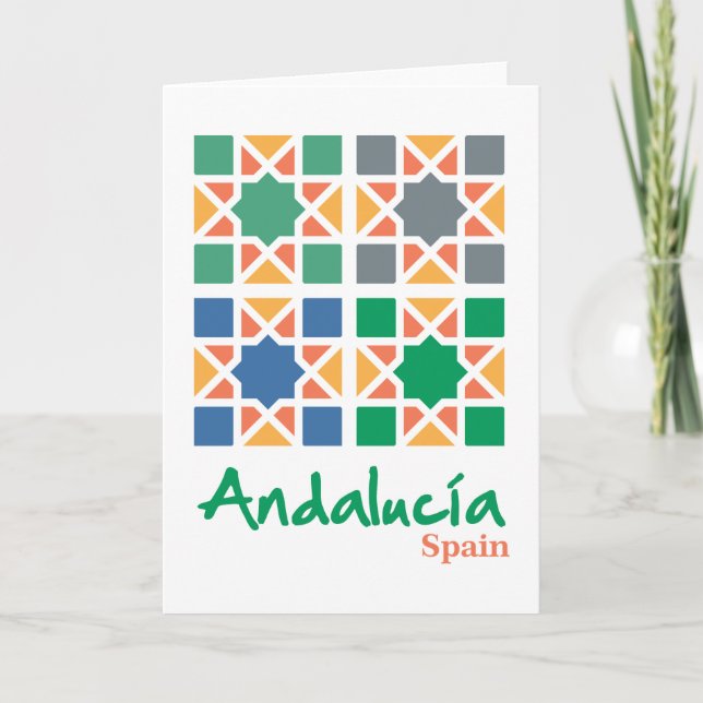 Andalusische Fliesen 4 Karte (Vorderseite)