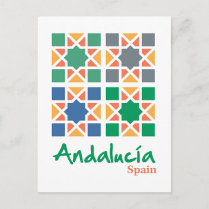 Andalusische Fliesen 4 Postkarte
