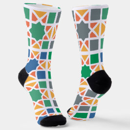 Andalusische Fliesen 4 Socken