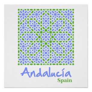 Andalusische Fliesen 7 Poster