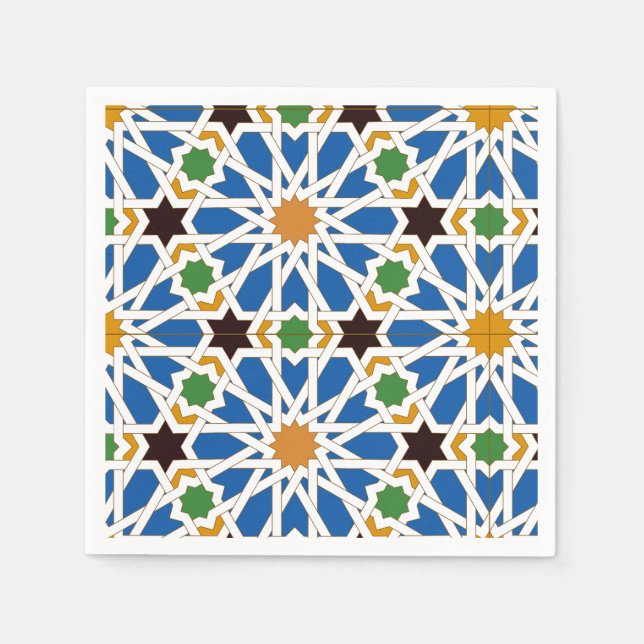 Andalusische Tiles 10 (Real Alcazar, Sevilla) Serviette (Vorderseite)