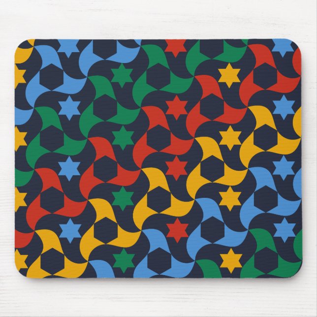 Andalusische Tiles 12 (Alhambra Palace, Granada) Mousepad (Vorne)