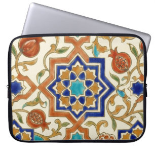 Andalusischer Granatapfel & Blue Star Canvas Laptopschutzhülle