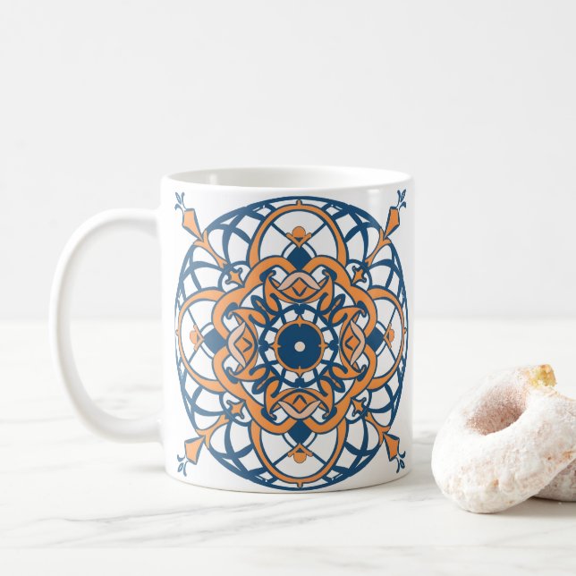 andalusisches Mosaik Kaffeetasse (Mit Donut)