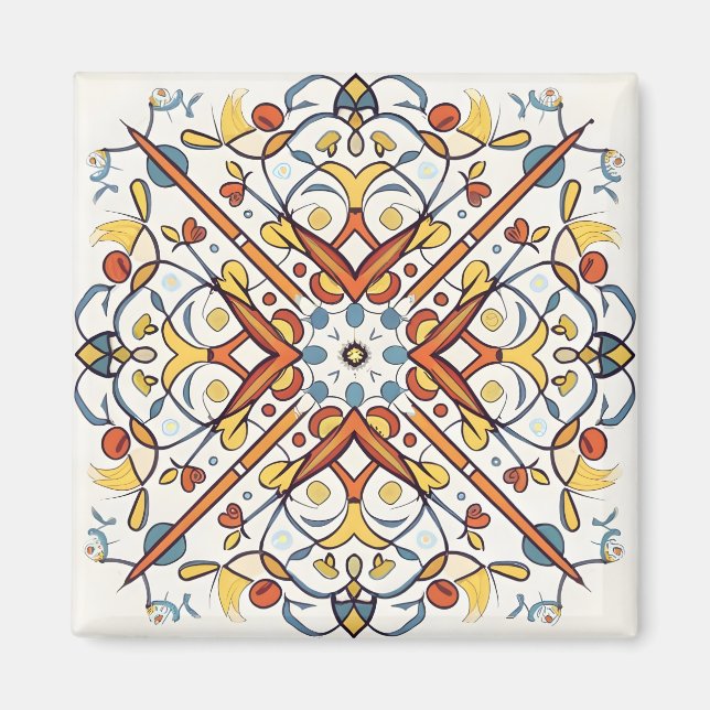 andalusisches Mosaik Magnet (Vorne)