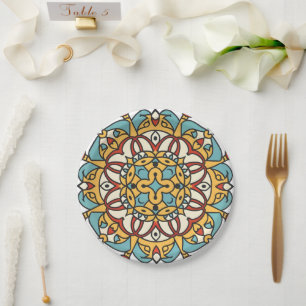 andalusisches Mosaik Pappteller