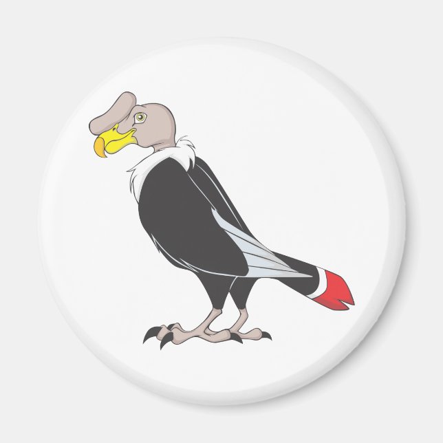 Andean Condor Bird lächeln Magnet (Vorne)