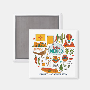 Andenken an den Familienurlaub in New Mexico Magnet