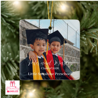Andenken an die Vorschulabschlussfeier für Kinder Keramikornament