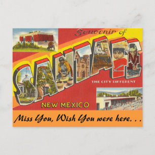 Andenken an Santa Fe Postkarte