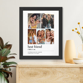 Andenken-Foto-Collage für beste Freundinnen  Poster