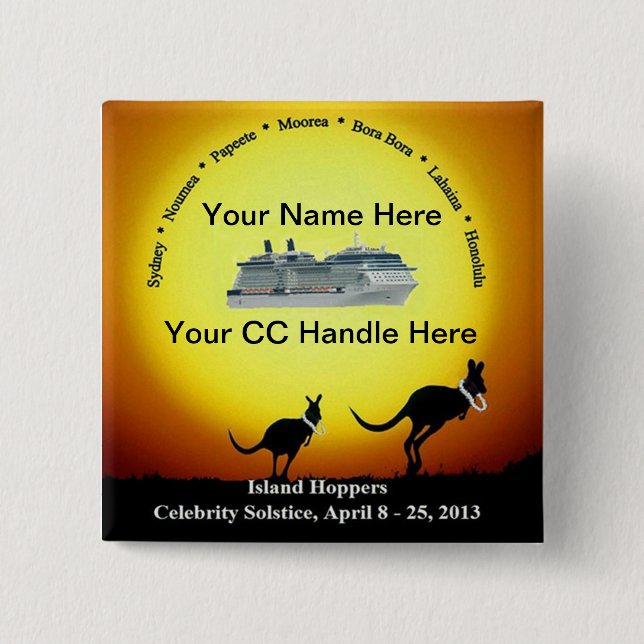 Andenken-Knopf Button (Vorderseite)