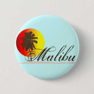 Andenken Malibus Kalifornien Button